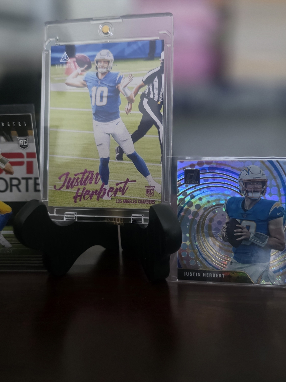 Justin herbert Panini Trading Cards - Blue, White, Purple (3) Card Lot